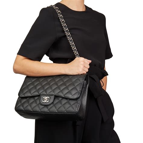 chanel jumbo flap dimensions|chanel jumbo flap bag vintage.